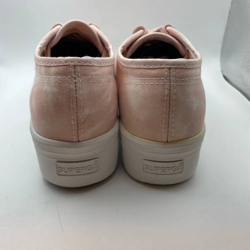 Superga pink marble platform sneakers women’s EU 37
